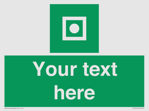 Custom sign safe condition Shipboard general alarm